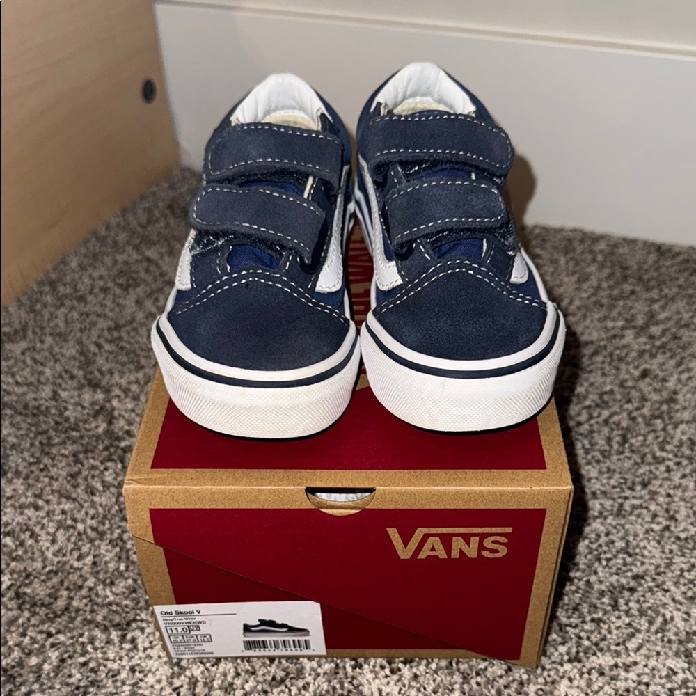 Kids Navy Blue Vans